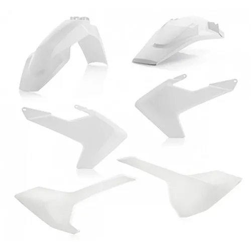 Plastik Bausatz Replik 2017 - 2018 Farbe Weiß - Husqvarna Fc 250 2016-2018 - Husqvarna Fc 350 2016-2018 - Husqvarna Fc 450 2016-2018 - Husqvarna Tc 125 2016-2018 - Husqvarna Tc 250 2017-2018