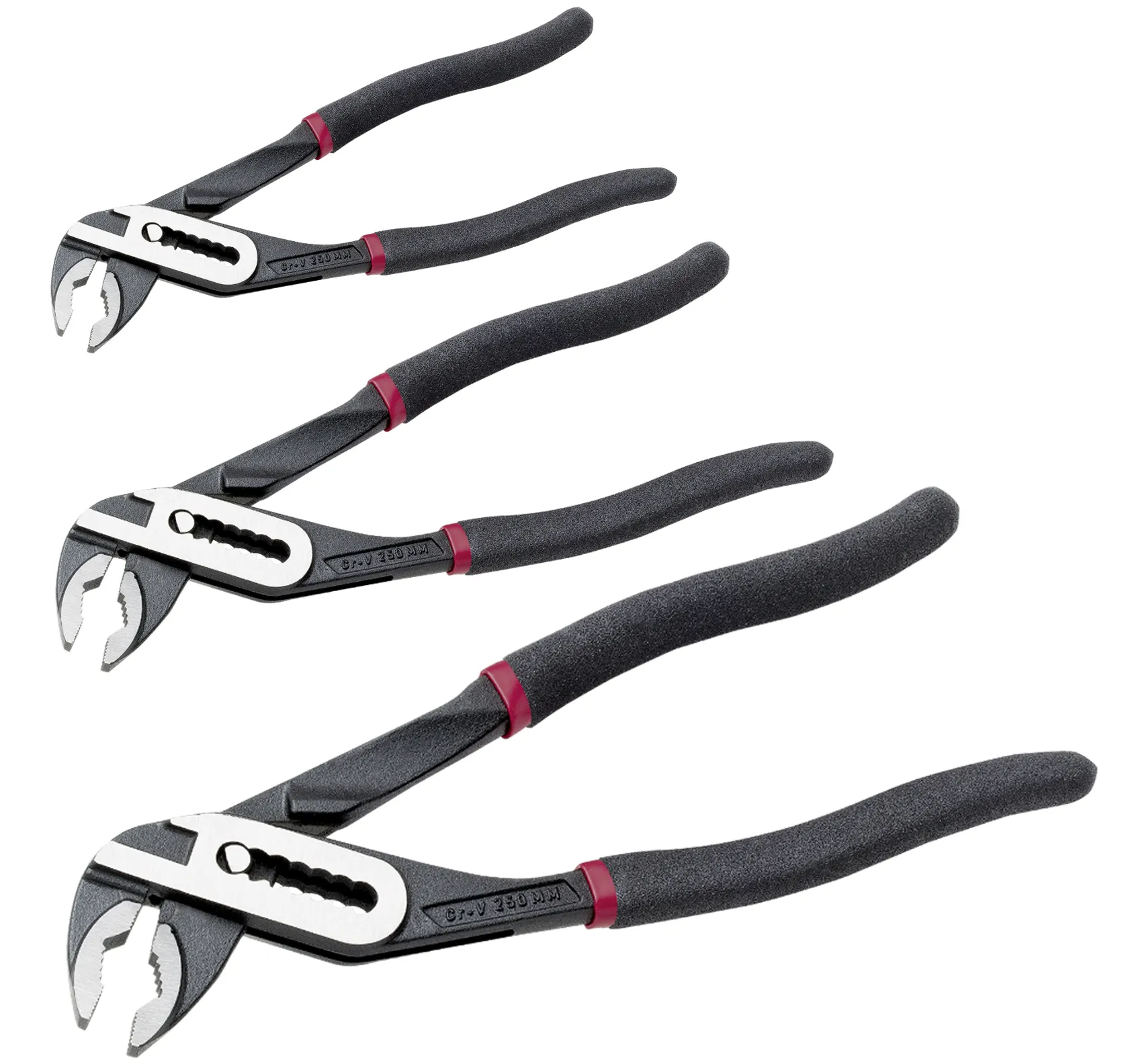 Wasserpumpen-Zangen Satz 3-teilig 180mm, 250mm, 300mm Kraftwerk 99067-113064149