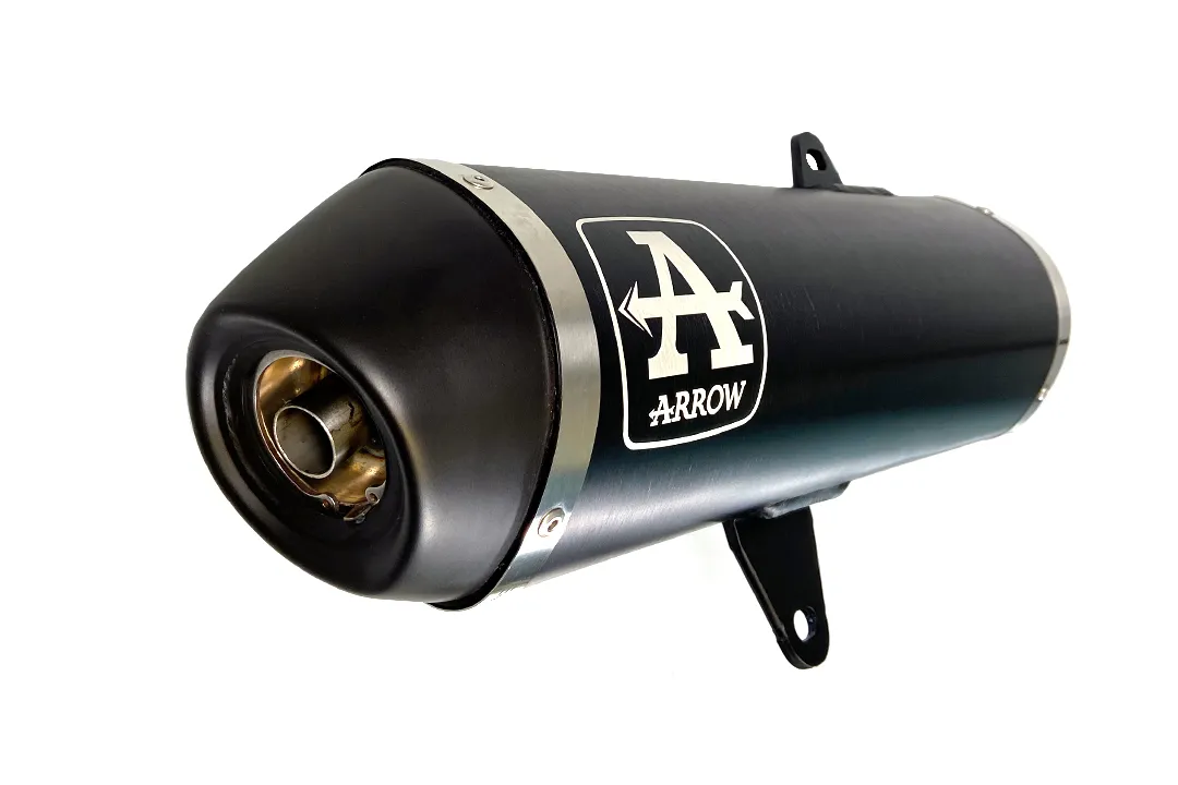 ARROW Auspuff DARK URBAN für Yamaha XMAX 400 2017-, Aluminium schwarz