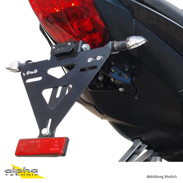 alpha Technik Kennzeichenhalter Triumph Street Triple/R, L67LR für Street Triple L67LR