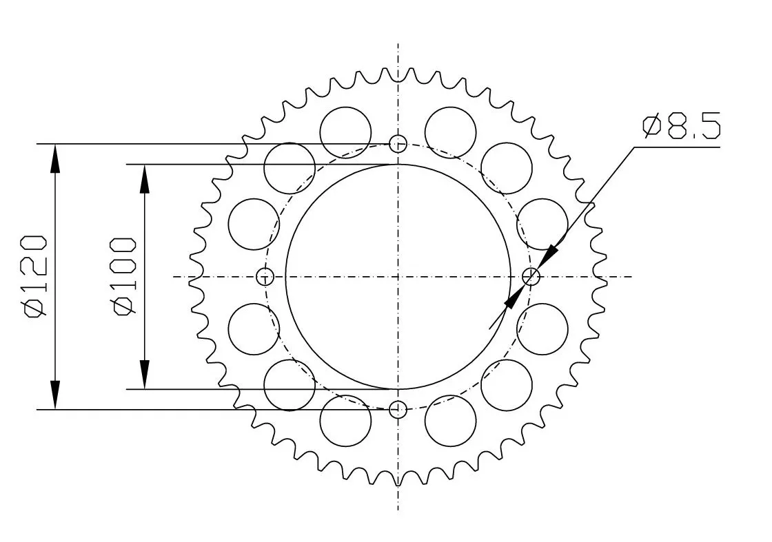 Alu Kettenrad BETA Z-63