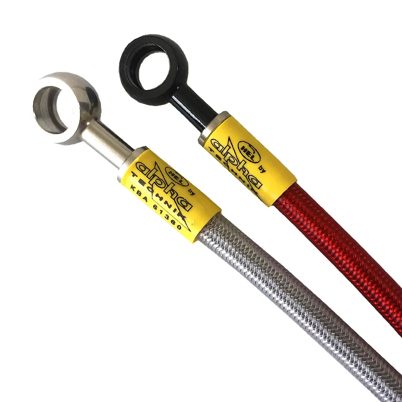 HEL Stahlflexleitung Alternative Verlegeart für Suzuki GSXR750 K6 - K7 2006 - 2007, Edelstahl