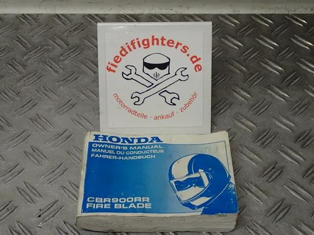 Bedienungsanleitung Buch Fahrerhandbuch Honda CBR 900 Bj.95 SC28 D/E/F 00X37MAS6002
