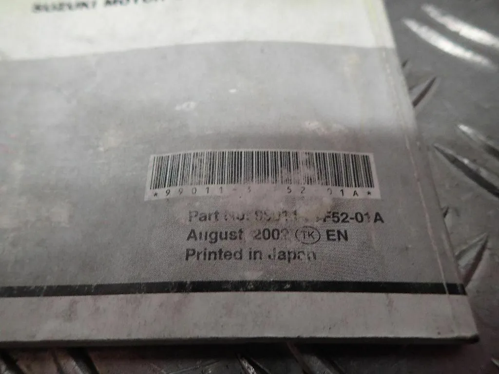 Bedienungsanleitung GB Buch Handbuch Suzuki GSX-R 600 BJ.01-03