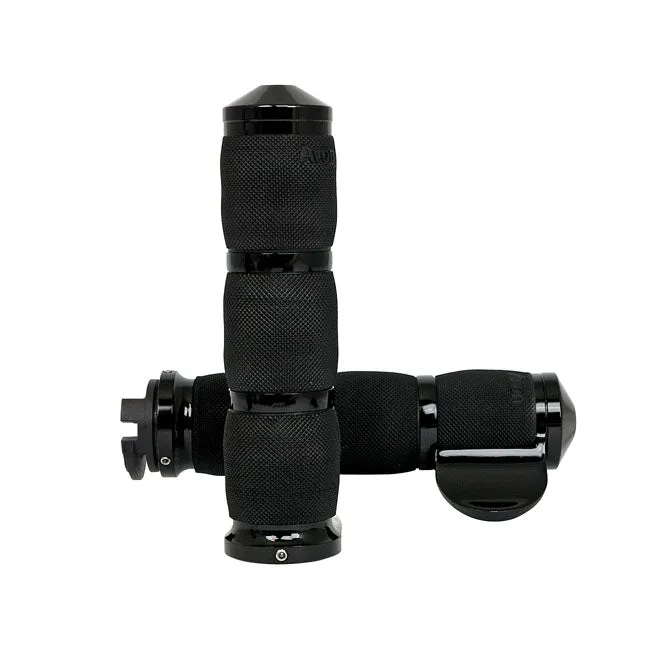 Avon Air Cushioned Griffe Schwarz mit Throttle Boss Indian Scout