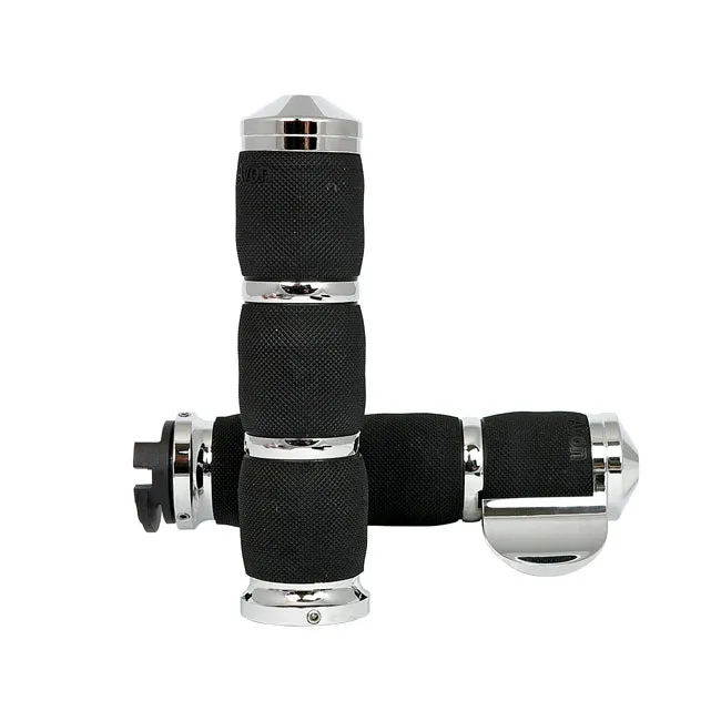 Avon Air Cushioned Griffe Chrom mit Throttle Boss Indian Scout