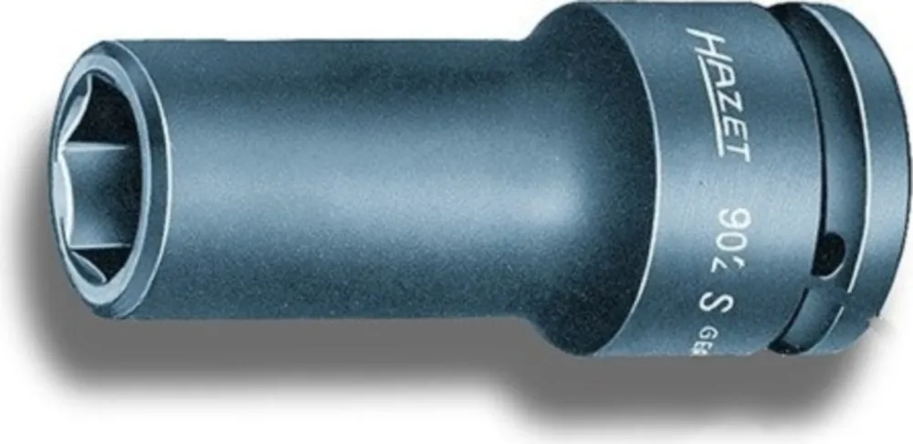 Kraft-Stecknuss 6 Kant 1/2 Zoll 19 mm lang