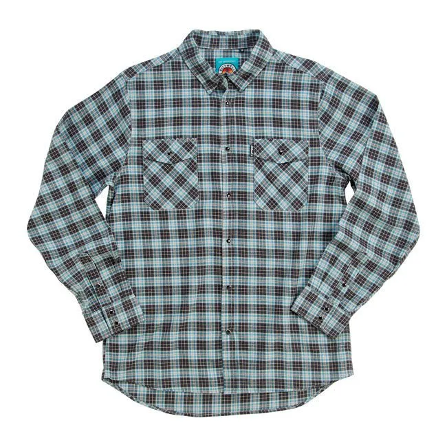 Biltwell Pacific Flanellhemd Grau/Agave/Schwarz