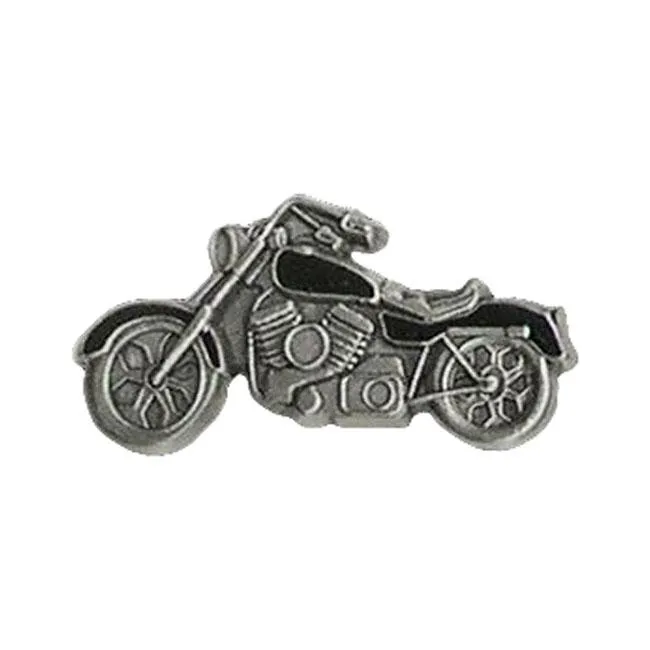 Schwarz gefärbter Motorrad-Pin