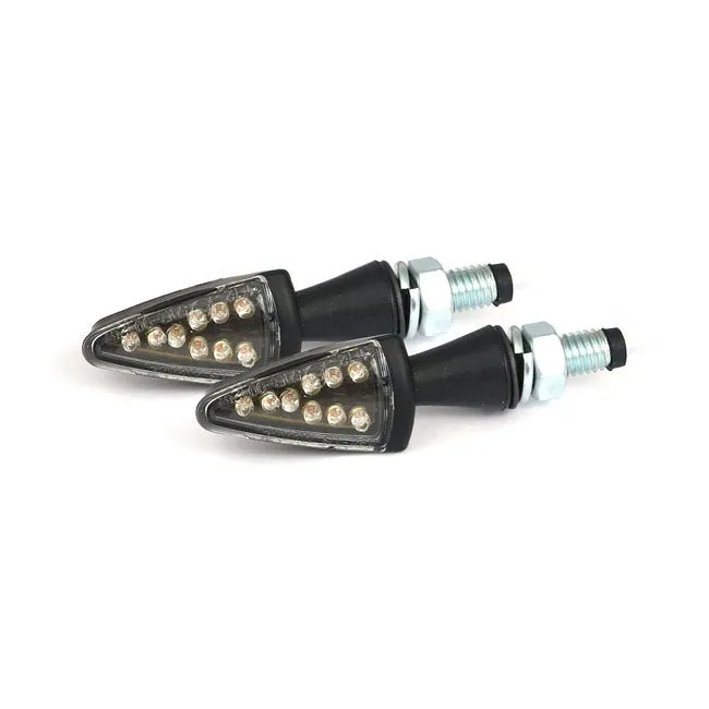 Black Peak LED Motorradblinker Klar/Rauch
