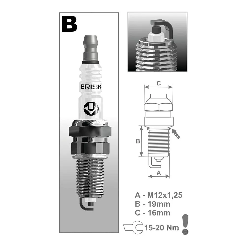 Brisk BR14YC Zündkerze