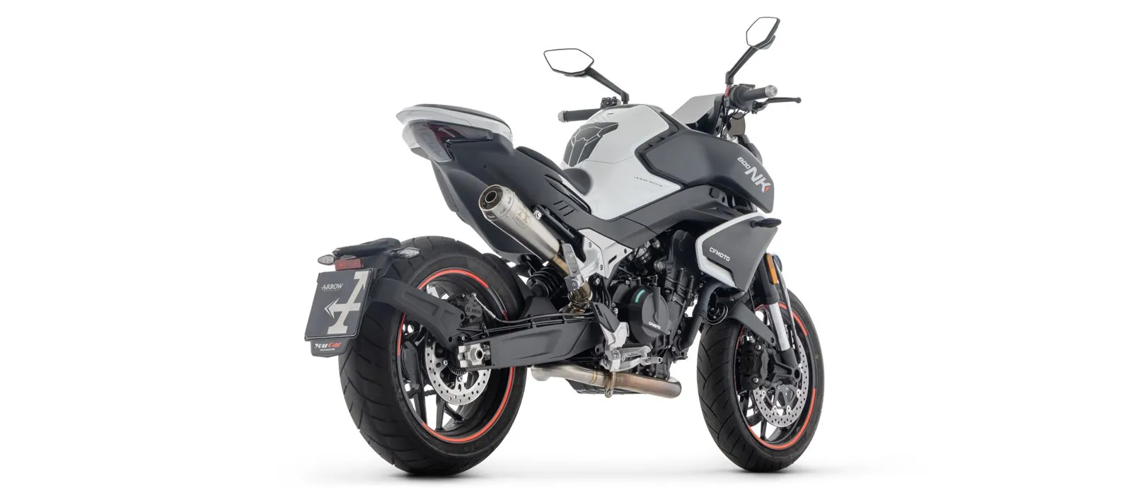 ARROW Auspuff PRO RACE Slip-On NiChrome für CF Moto 800NK 2024-2025