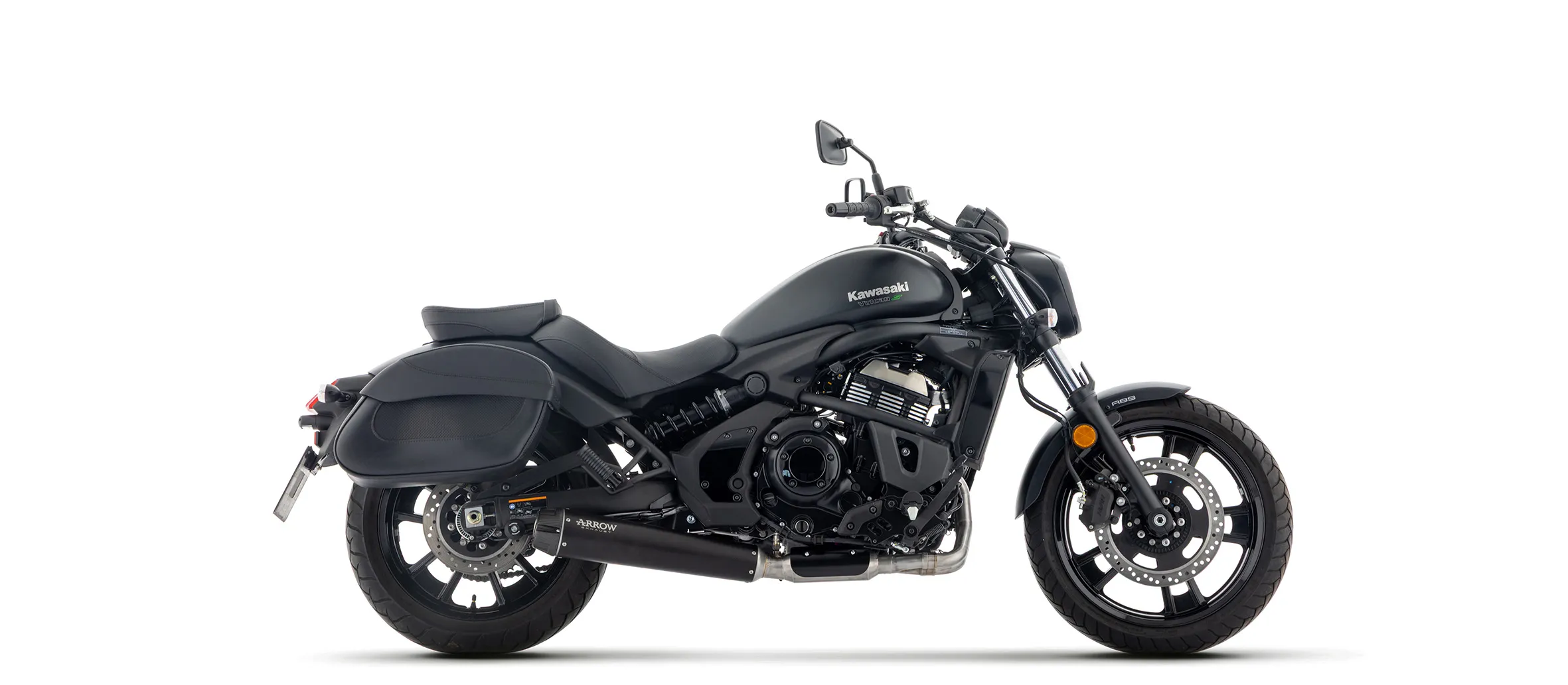 ARROW Auspuff DARK REBEL mit Carbon-Endkappe für Kawasaki Vulcan S 650 2025-