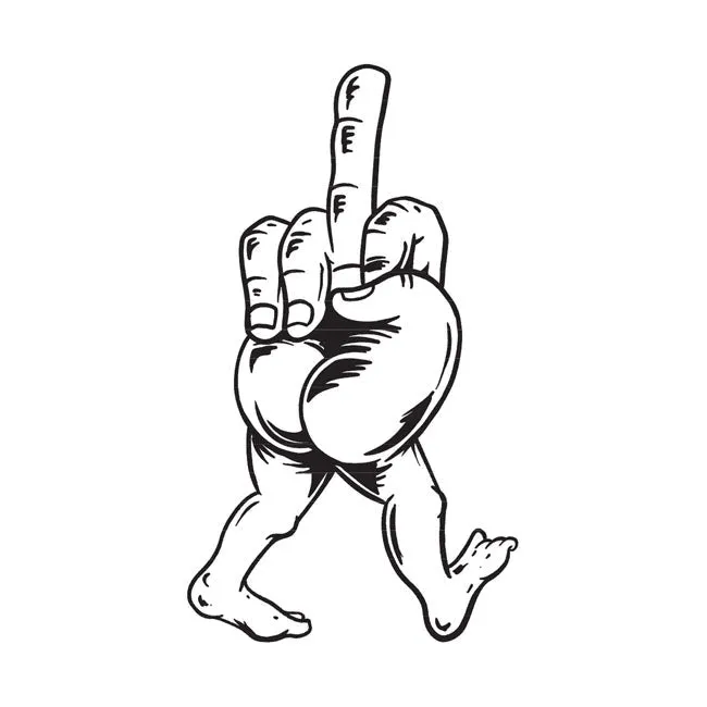 Down-N-Out Take A Walk Aufkleber