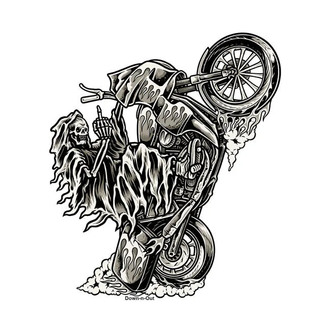 Down-N-Out Wheely Reaper Aufkleber