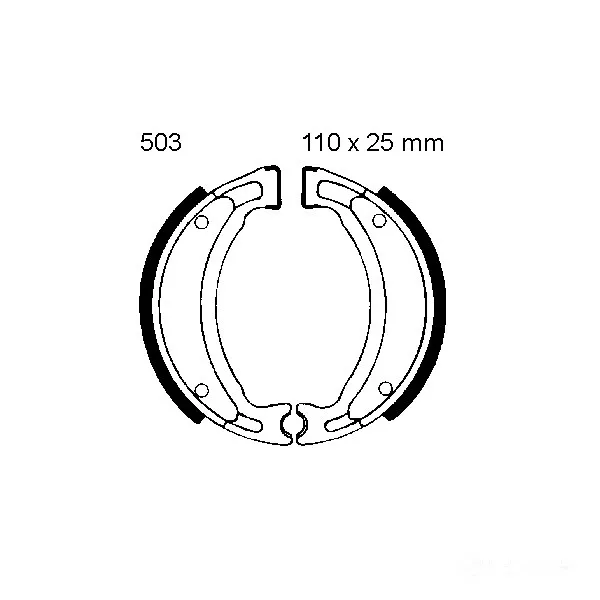 Bremsbacken hinten EBC Grooved Y503G inkl. Federn-204020563