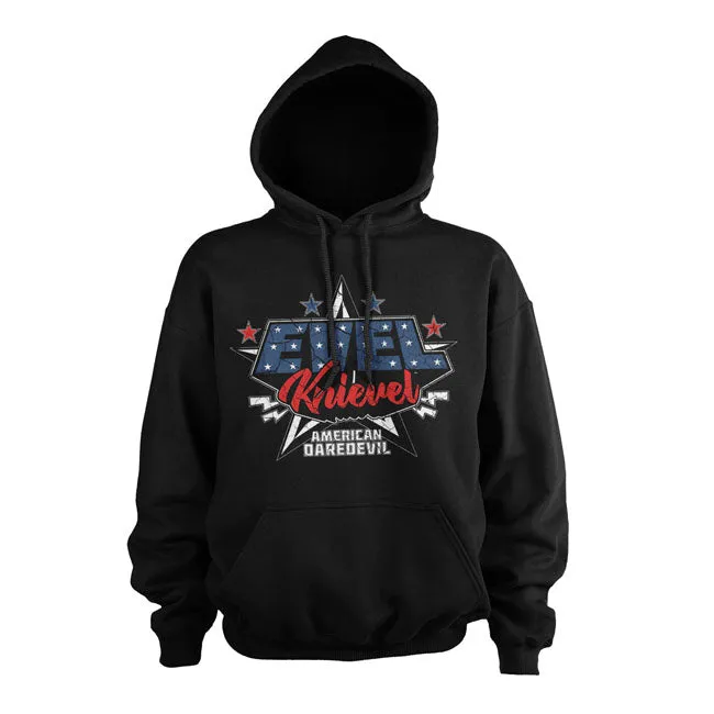 Evel Knievel American Daredevil Hoodie Schwarz