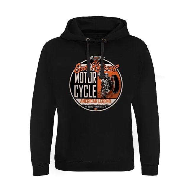 Evel Knievel amerikanische Legende Epic Hoodie schwarz