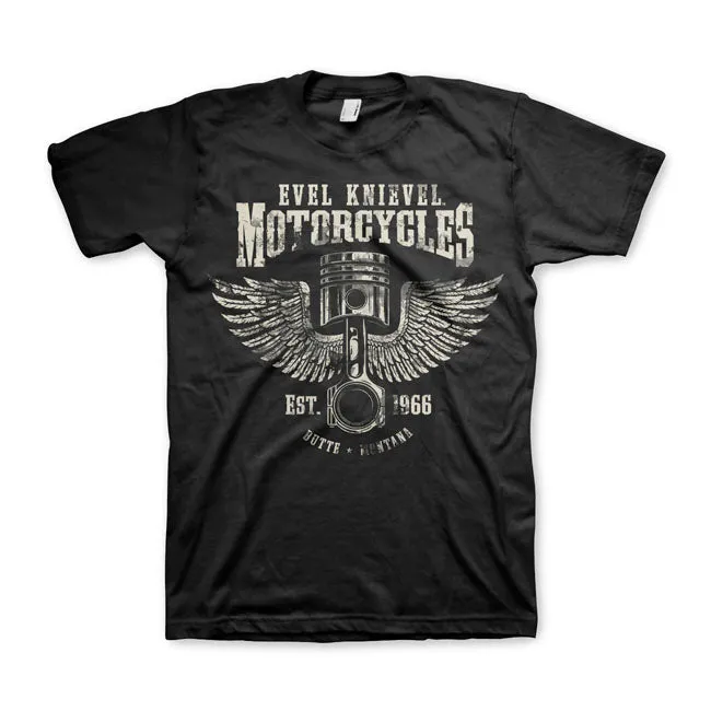 Evel Knievel Motorcycles T-Shirt Schwarz