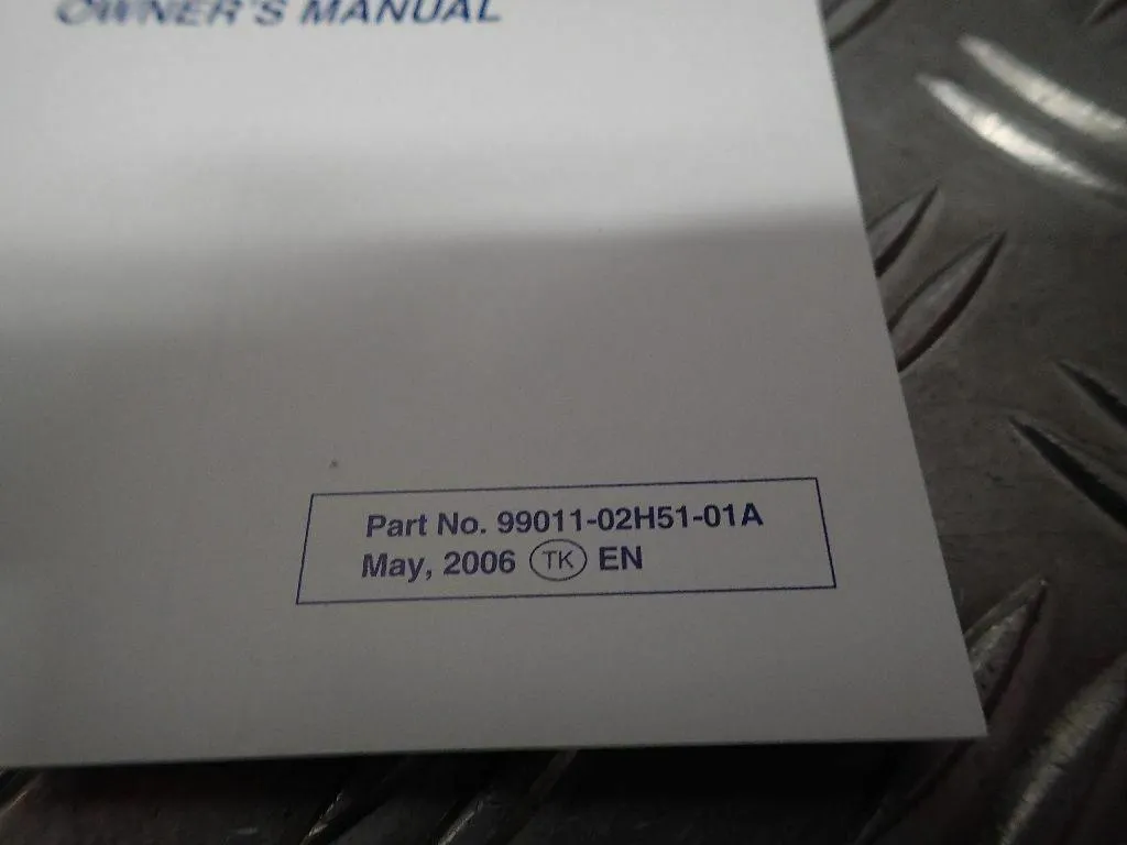 Bedienungsanleitung GB Buch Handbuch Suzuki GSX-R 750 BJ.06-07