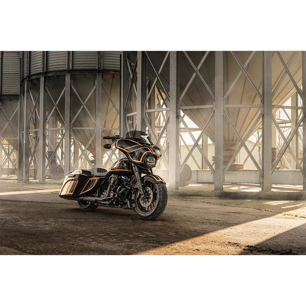 Killer Custom Flow 2 Stretched Gas Tank & Side Cover Kit Touring 09-13