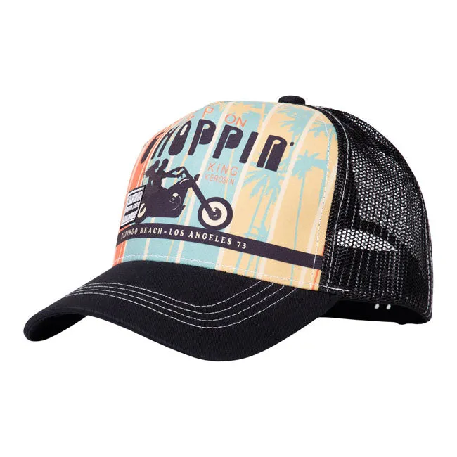 King Kerosin Keep Trucker Cap Schwarz