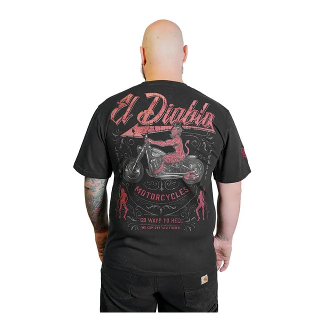 Lethal Threat El Diablo T-Shirt Schwarz