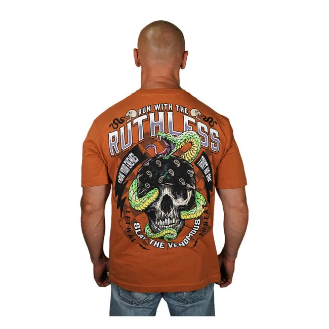 Lethal Threat laufen mit dem Ruthless T-Shirt Orange