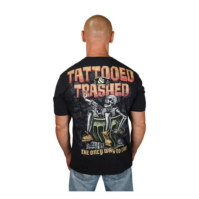 Lethal Threat Tattooed and Trashed T-Shirt Schwarz