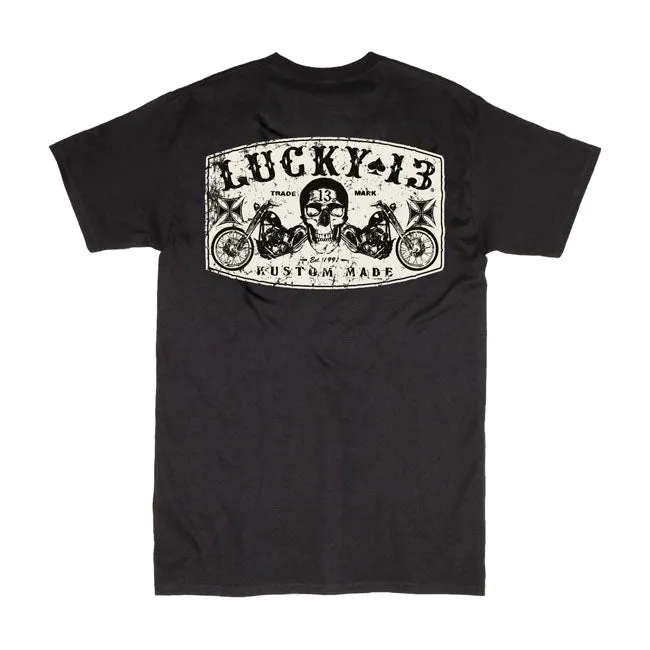 Lucky 13 Dual Chopper T-Shirt Schwarz