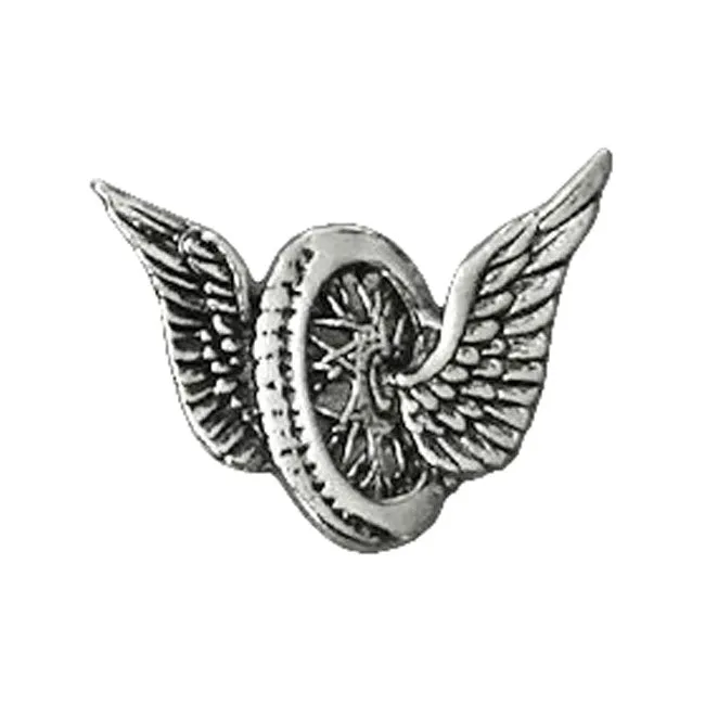 Großes Flügelrad Motorrad Pin 1