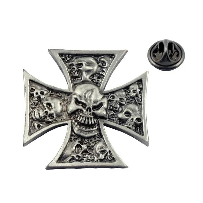 Totenkopf-Pin Malteser-Totenkopf-Gruppe
