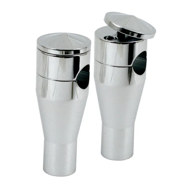 Panhead Style Twist Top Aluminium Lenkererhöhungen Chrom