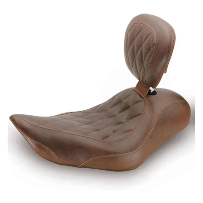 Mustang Wide Tripper Solo Sitzrückenlehne Braun Diamond Sportster 04-21