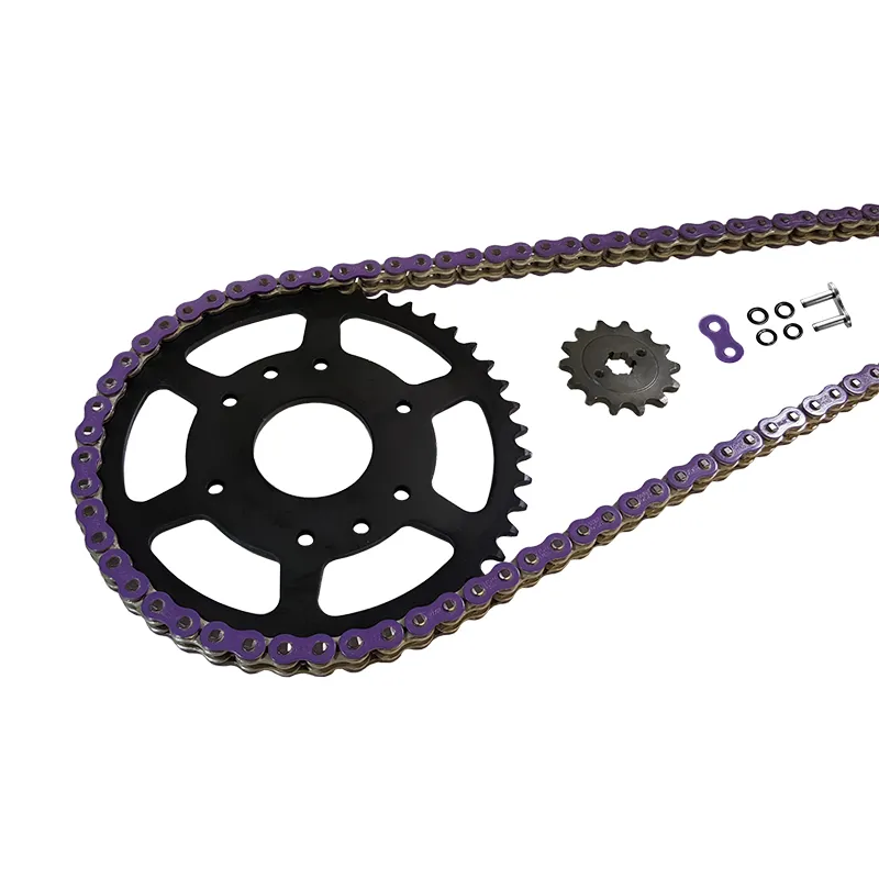 EK-Chain Kettensatz 525 MVXZ-2 für Honda CBR600F Modelljahr 1997-1998 Farbe Violett