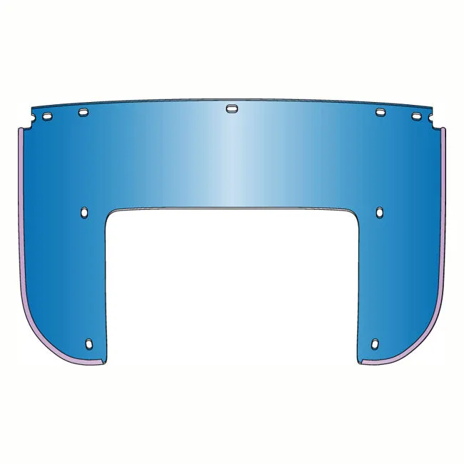 NC Lower Windshield Beaded Blue HD 7-bolt