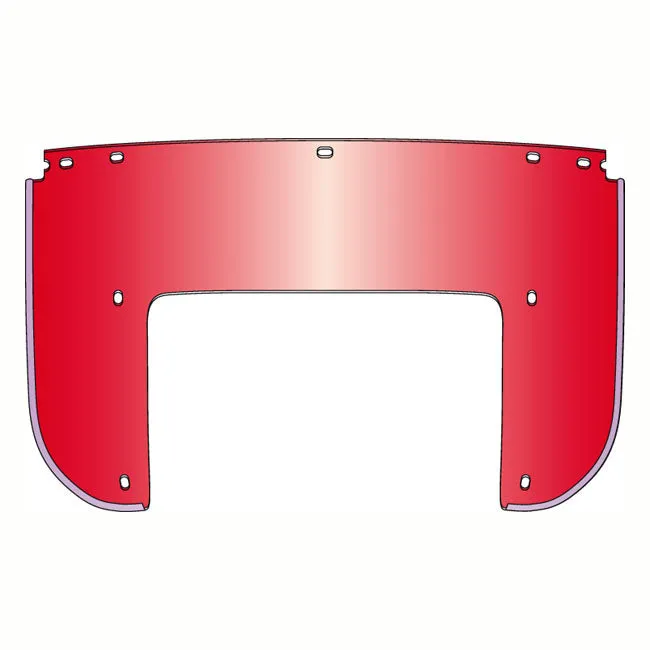 NC Lower Windshield Beaded Red HD 7-bolt