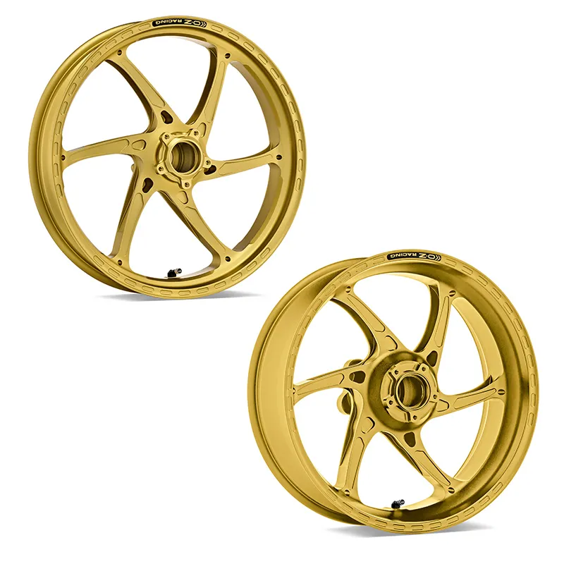 OZ Gass RS-A Aluminium Satz in goldfarben matt für Kawasaki ZX10RR Ninja, 2016-2019 und ZX10R Ninja SE, 2018-2019