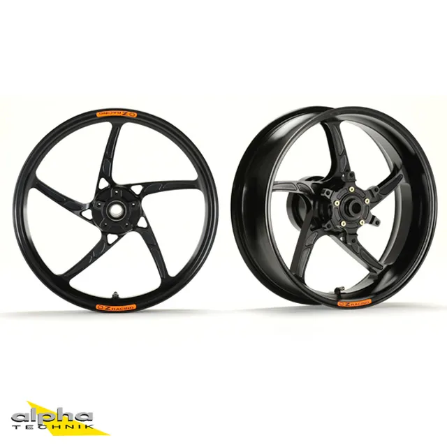 OZ Piega Aluminium Satz schwarz glänzend für Kawasaki Ninja ZX-25R Ninja, 2021