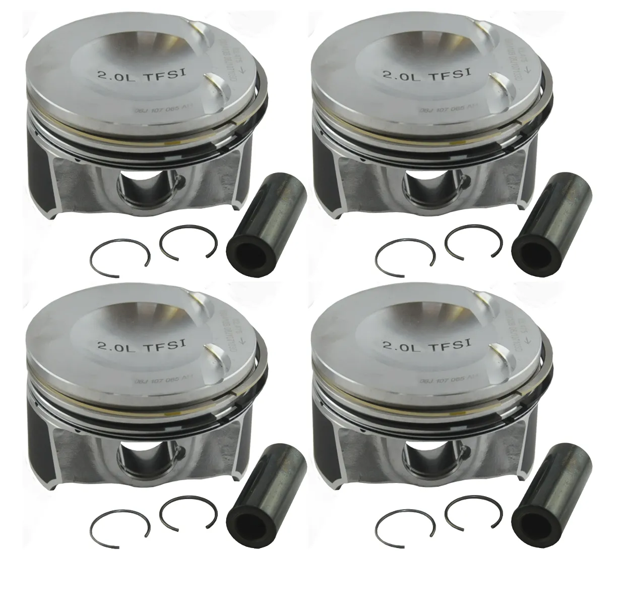 Audi / Seat / Skoda / VW / (VAG) Motor CCZA / CBFA / CAWB / CDNC / CDNB / CDND / CAEB / CAEA / CAED / CPMB / CPMA / CHJA / CPSA / CCZC / CCTA / CETA / CESA / CCZA / CCTA Kolben-Kit Kolbenbolzendurchmesser 23 mm - Standardmaß