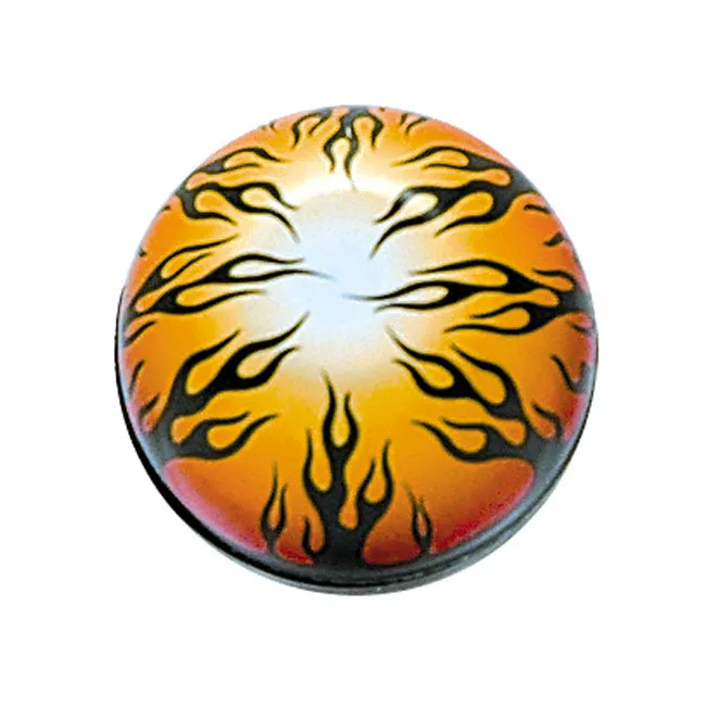 Trik Tropz Ventilschaftkappen Flamme Schwarz