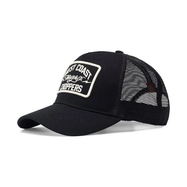 WCC Motorcycle Co. 5-Panel Trucker Cap Schwarz